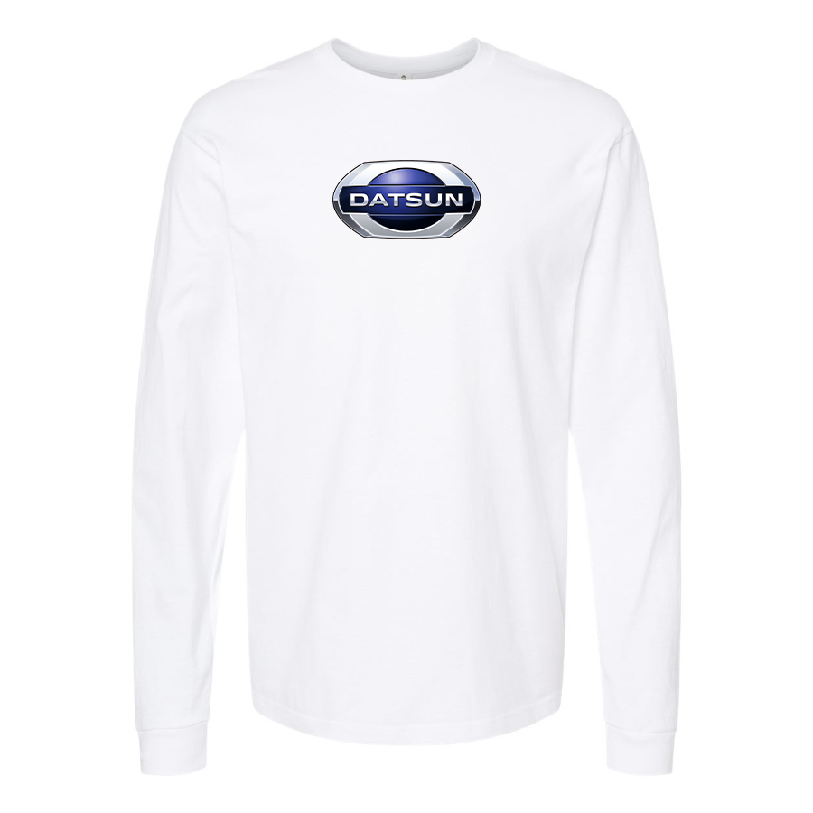 Men's Datsun Logo Cotton Long Sleeve T-Shirt