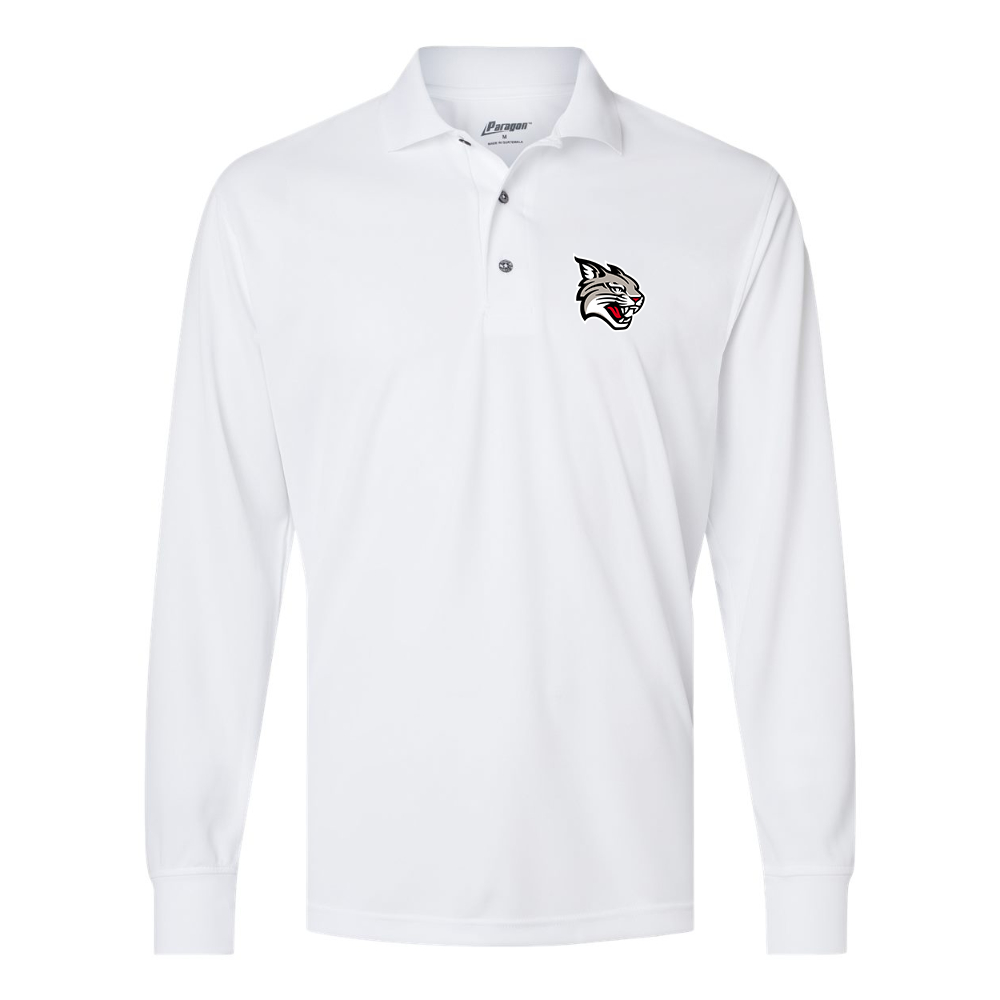 Men's Davidson Wildcats Paragon Prescott Long Sleeve Polo