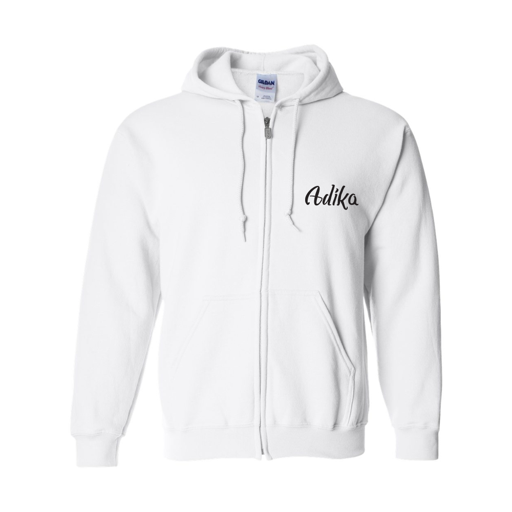 Men's Adika Gildan Heavy Blend Full Zip Hooded Sweatshirt