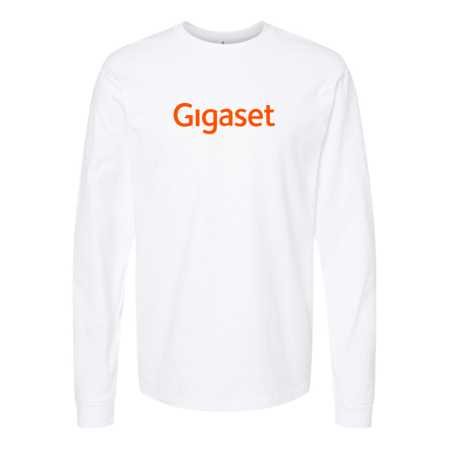 Men's Gigaset Logo Cotton Long Sleeve T-Shirt