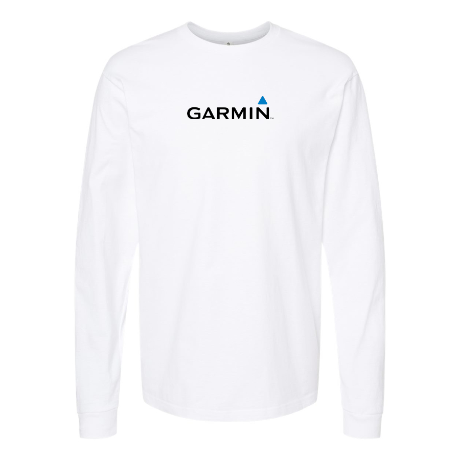 Men's Garmin Logo Cotton Long Sleeve T-Shirt