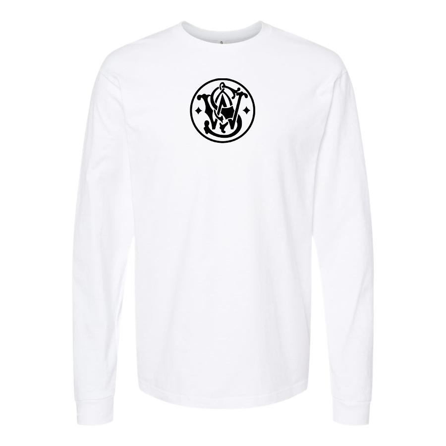 Men's Smith and Wesson Symbol Logo Cotton Long Sleeve T-Shirt