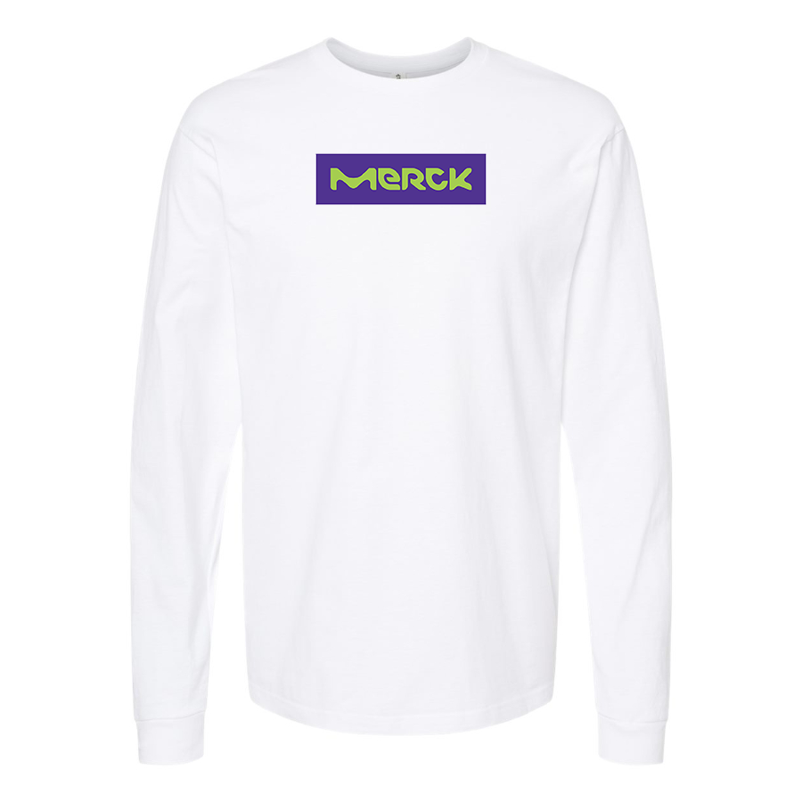 Men's Merck KGaA Logo Cotton Long Sleeve T-Shirt