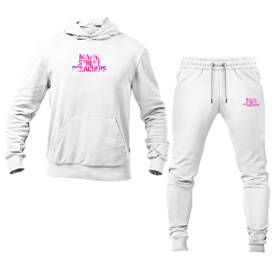 Men's Manic Street Preachers Logo Hoodie Joggers Set