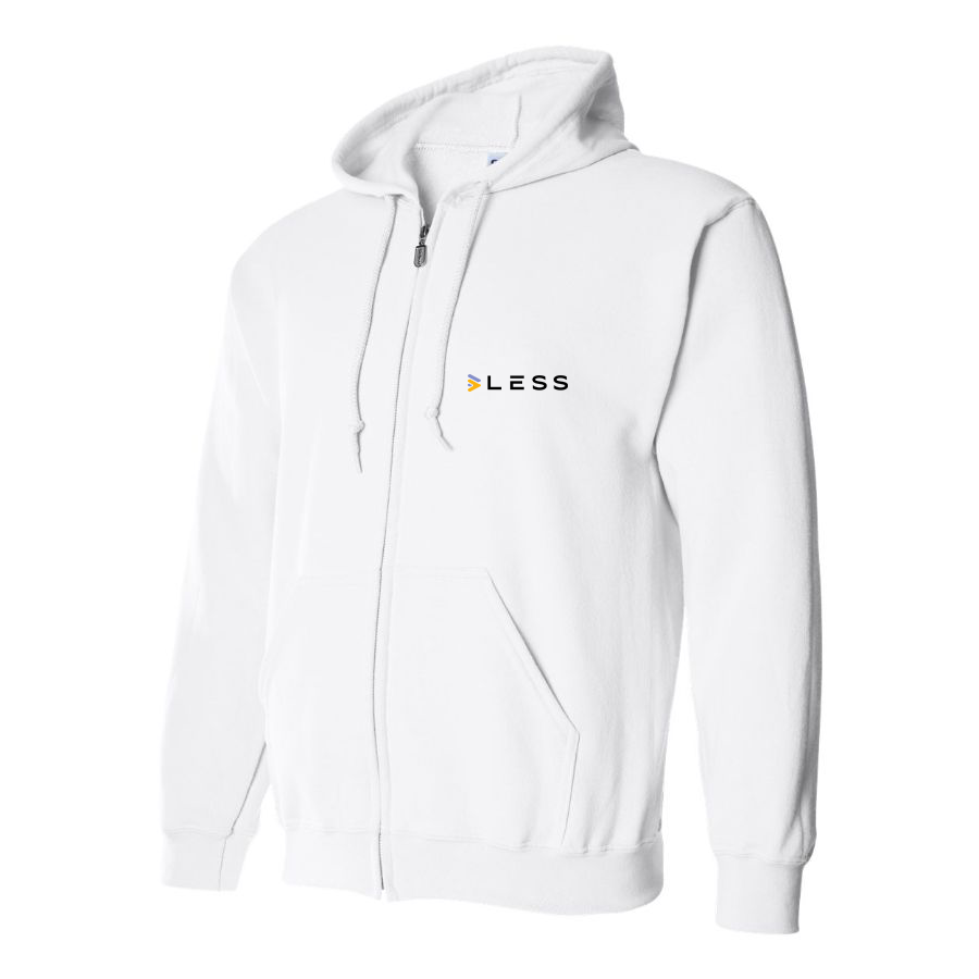 Men's LOGO LESS Logo Zipper Hoodie