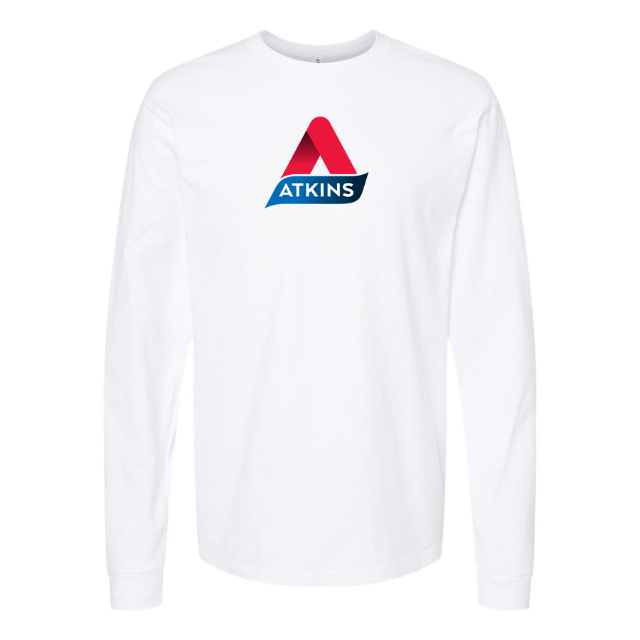Men's Atkins Logo Cotton Long Sleeve T-Shirt