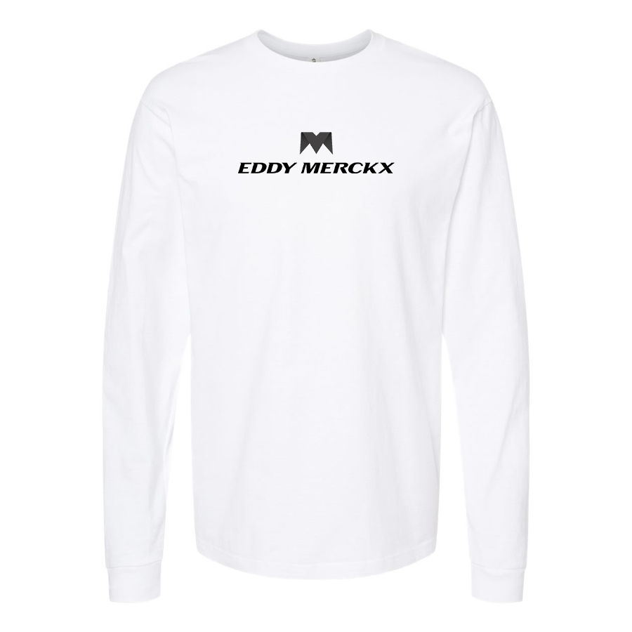 Men's Eddy Merckx Logo Cotton Long Sleeve T-Shirt