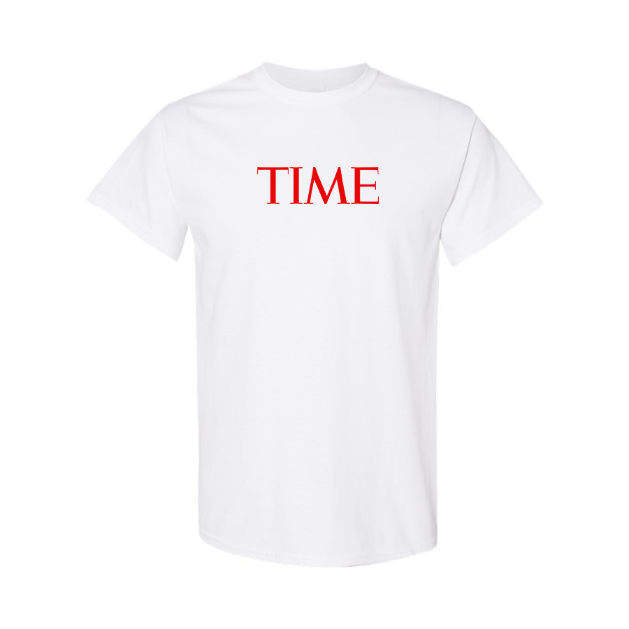 Men's Time Logo Cotton T-Shirt