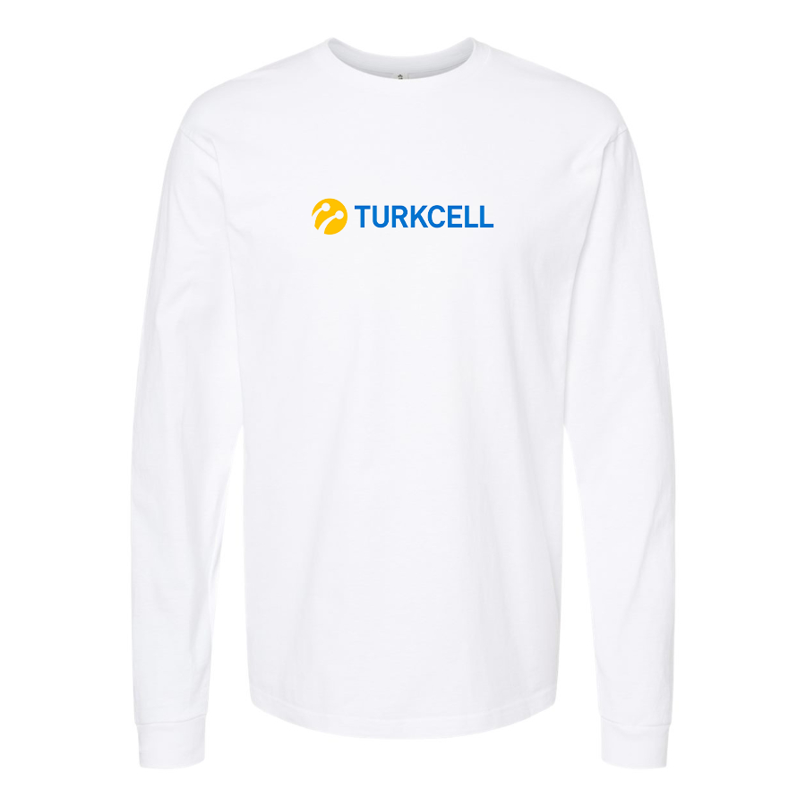Men's TurkCell Logo Cotton Long Sleeve T-Shirt