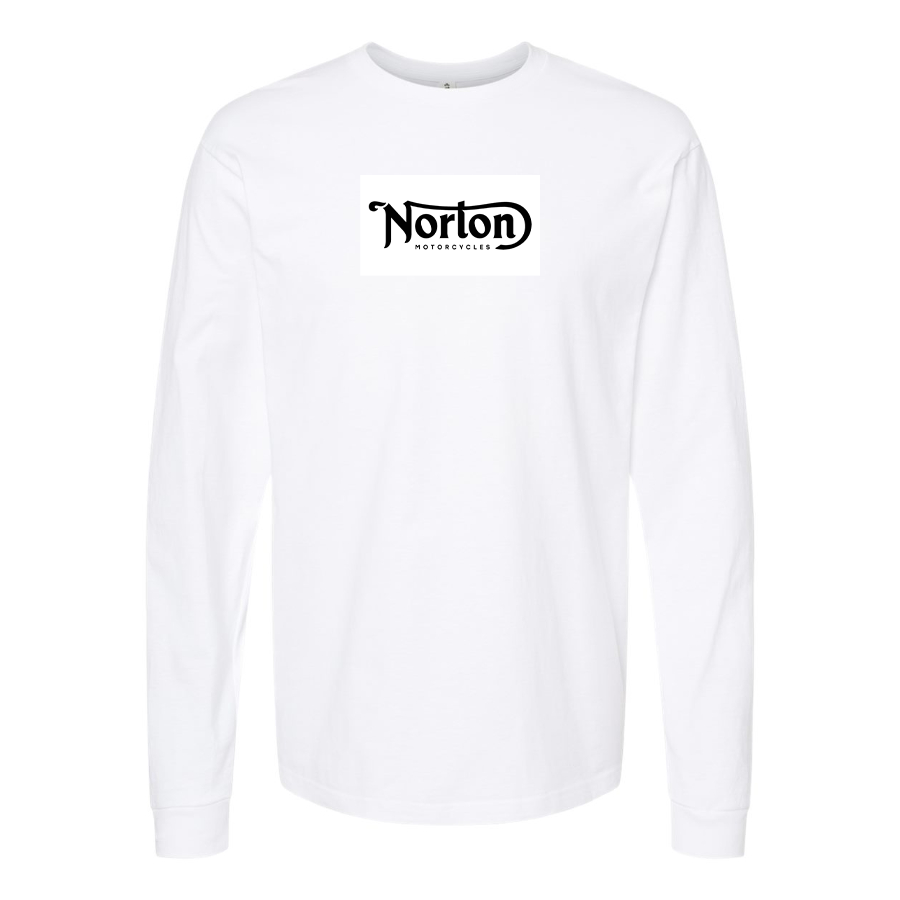 Men's Norton Logo Cotton Long Sleeve T-Shirt