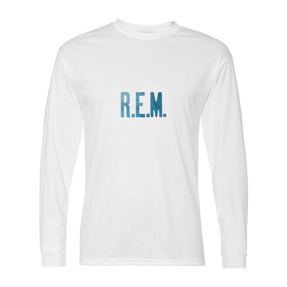 Men's R.E.M. Blue Performance Long Sleeve T-Shirt