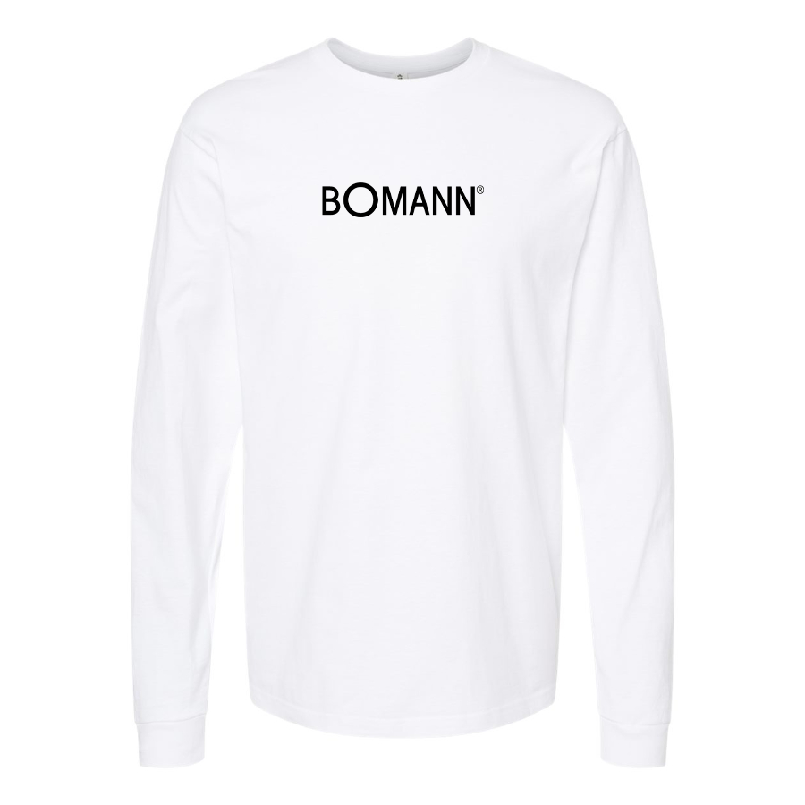Men's Bomann Logo Cotton Long Sleeve T-Shirt