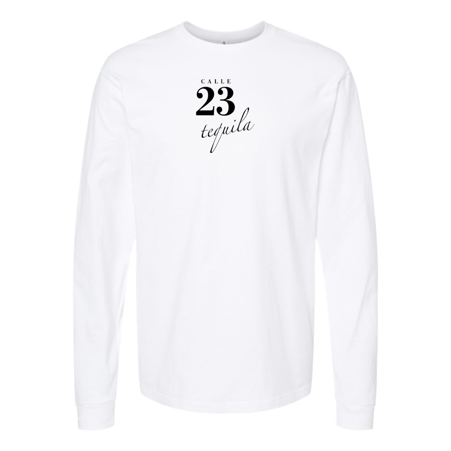 Men's Calle 23 Logo Cotton Long Sleeve T-Shirt