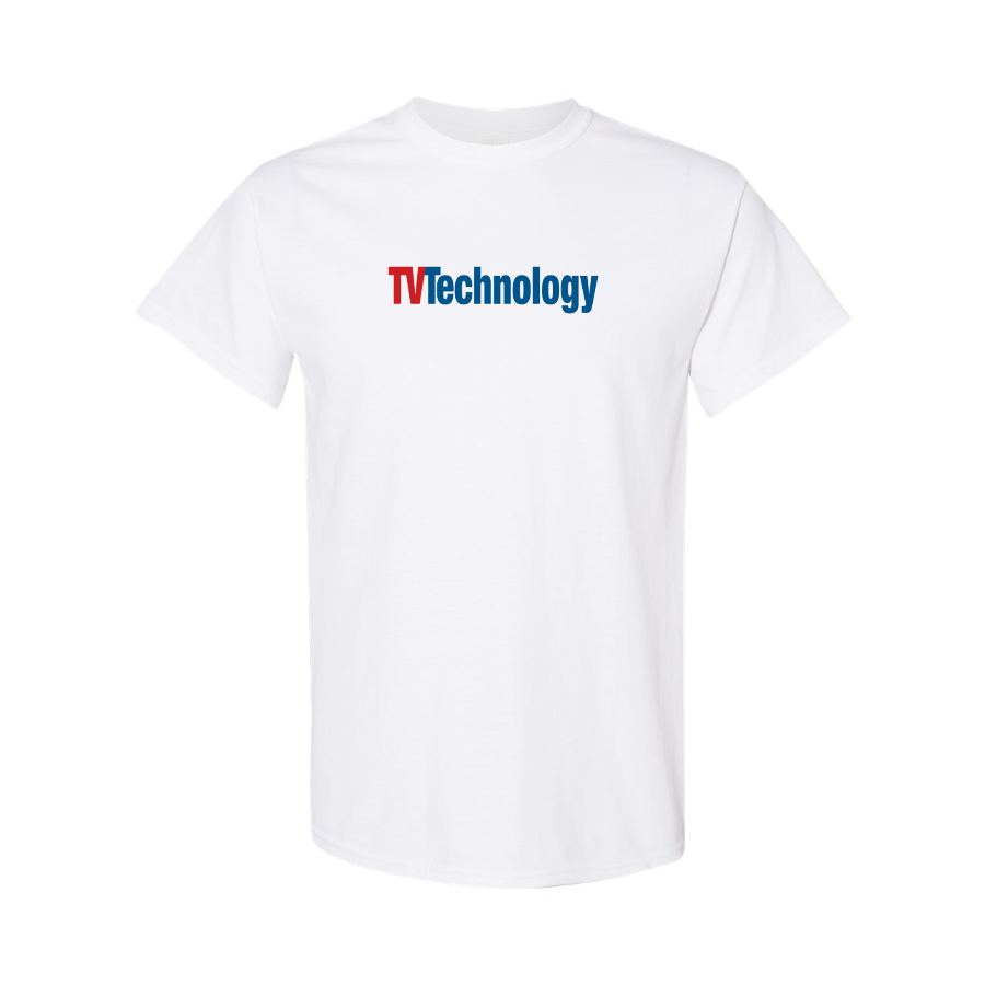 Men's TV Technology Logo Cotton T-Shirt