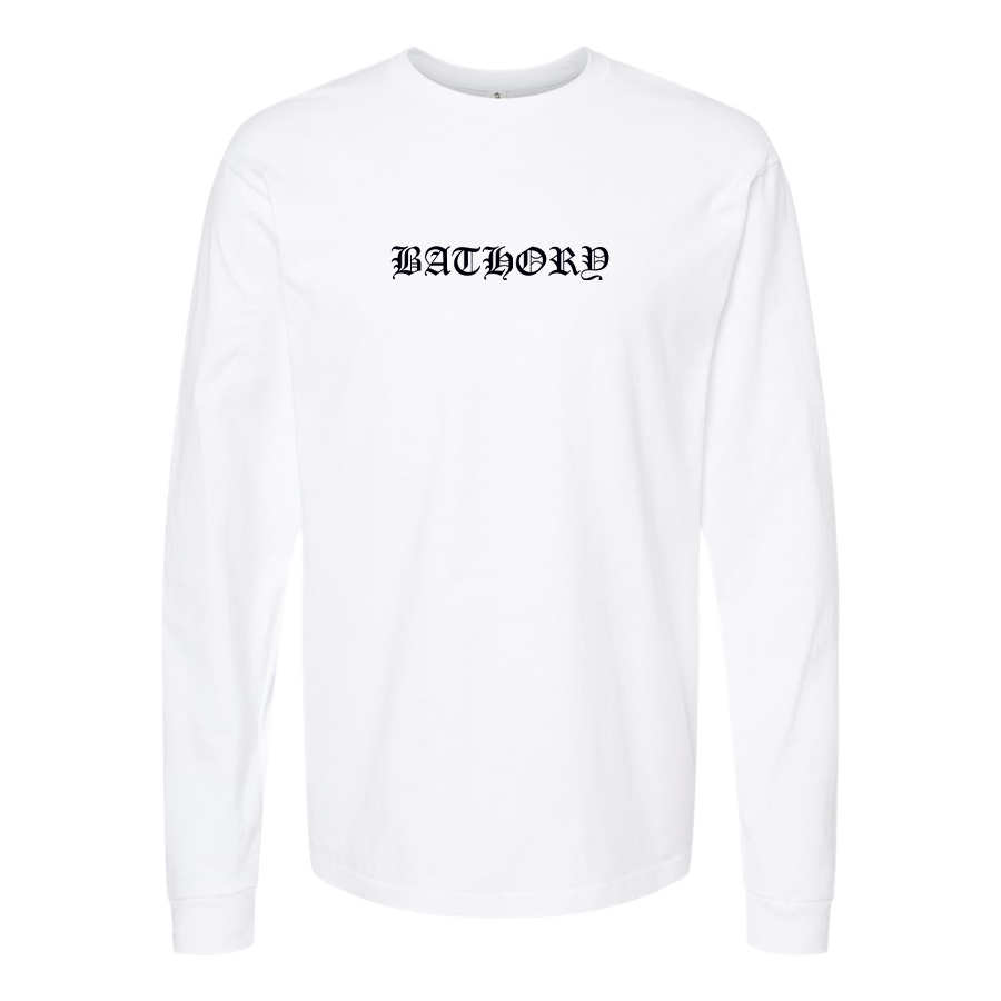 Men's Bathory Logo Cotton Long Sleeve T-Shirt