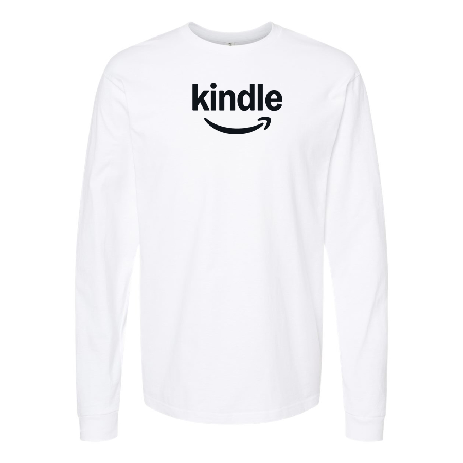 Men's Amazon Kindle Logo Cotton Long Sleeve T-Shirt