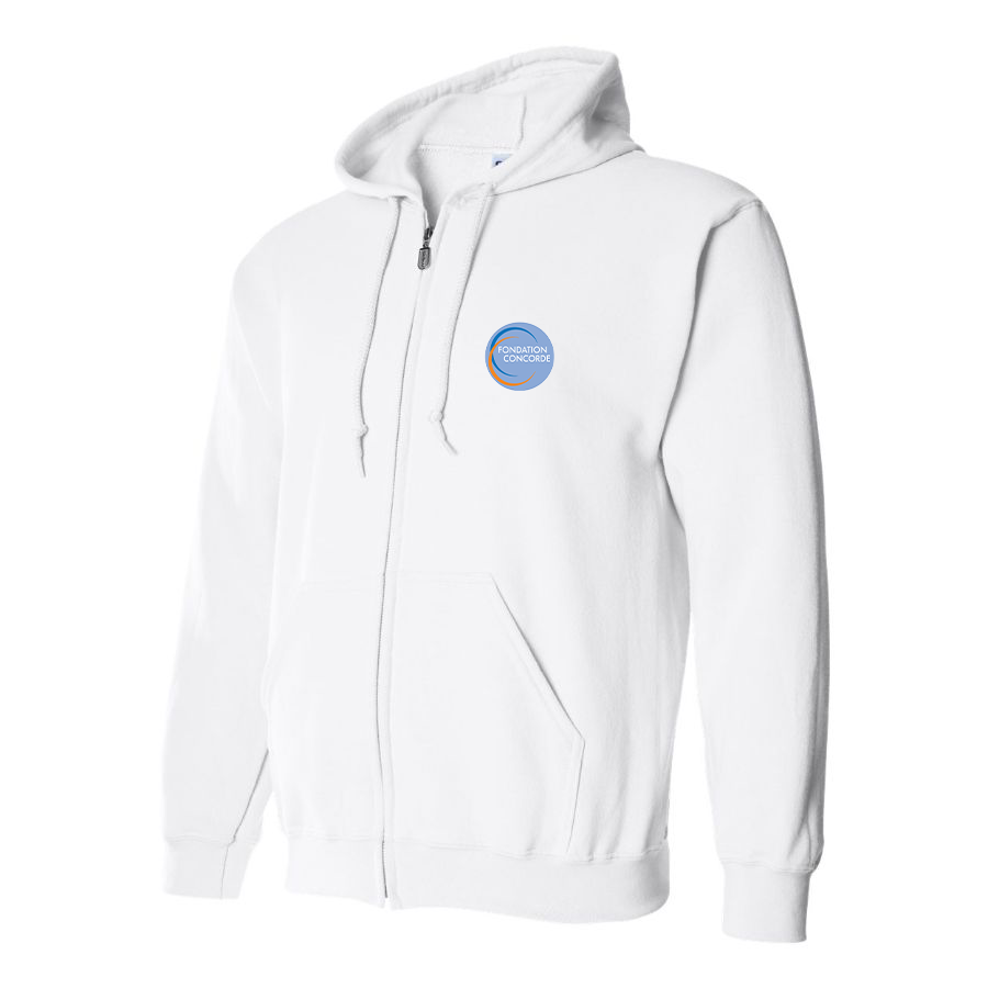 Men's Fondation Concorde Logo Zipper Hoodie