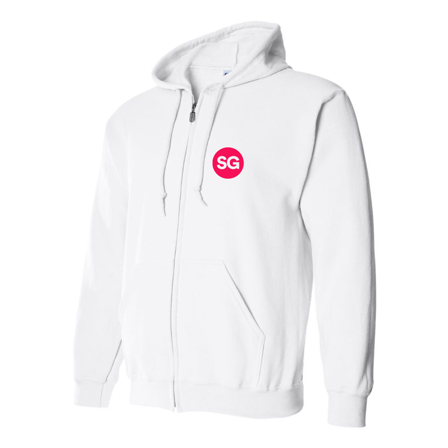 Men's Sofiagray Logo Zipper Hoodie