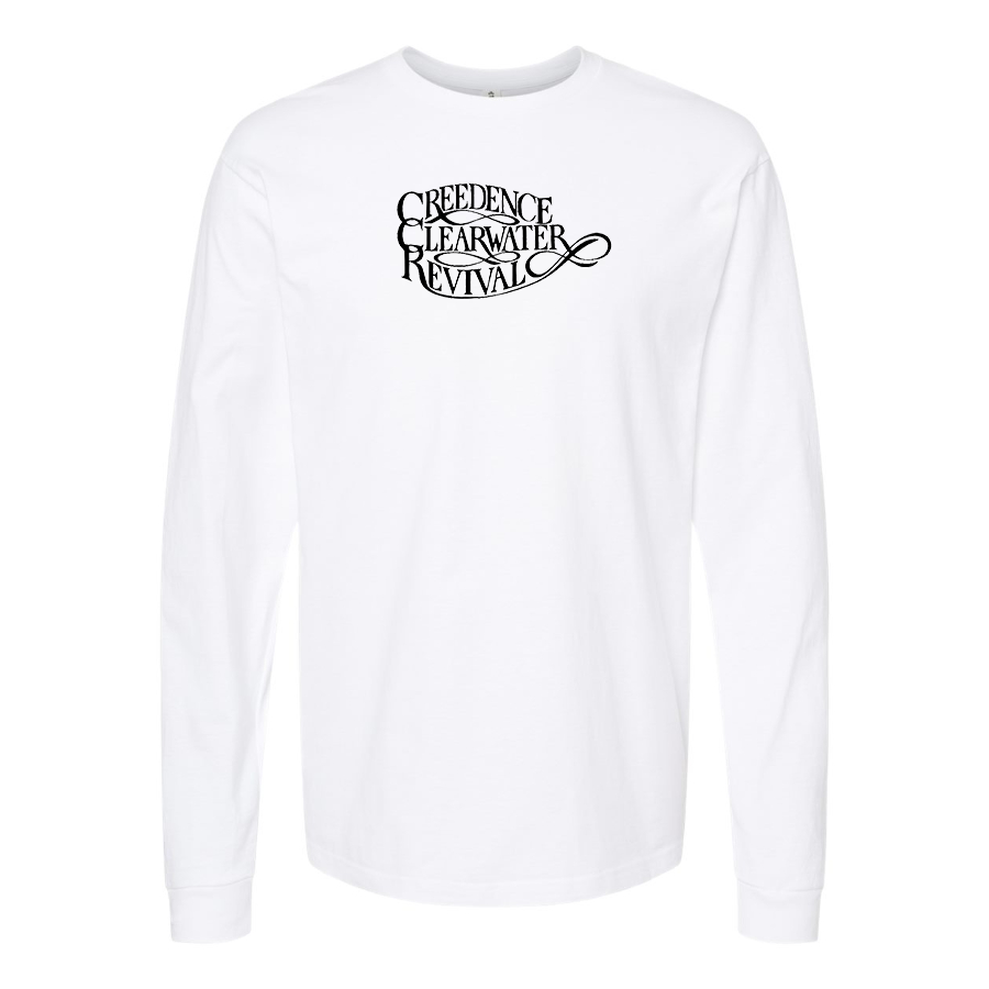 Men's Creedence Clearwater Revival Logo Cotton Long Sleeve T-Shirt