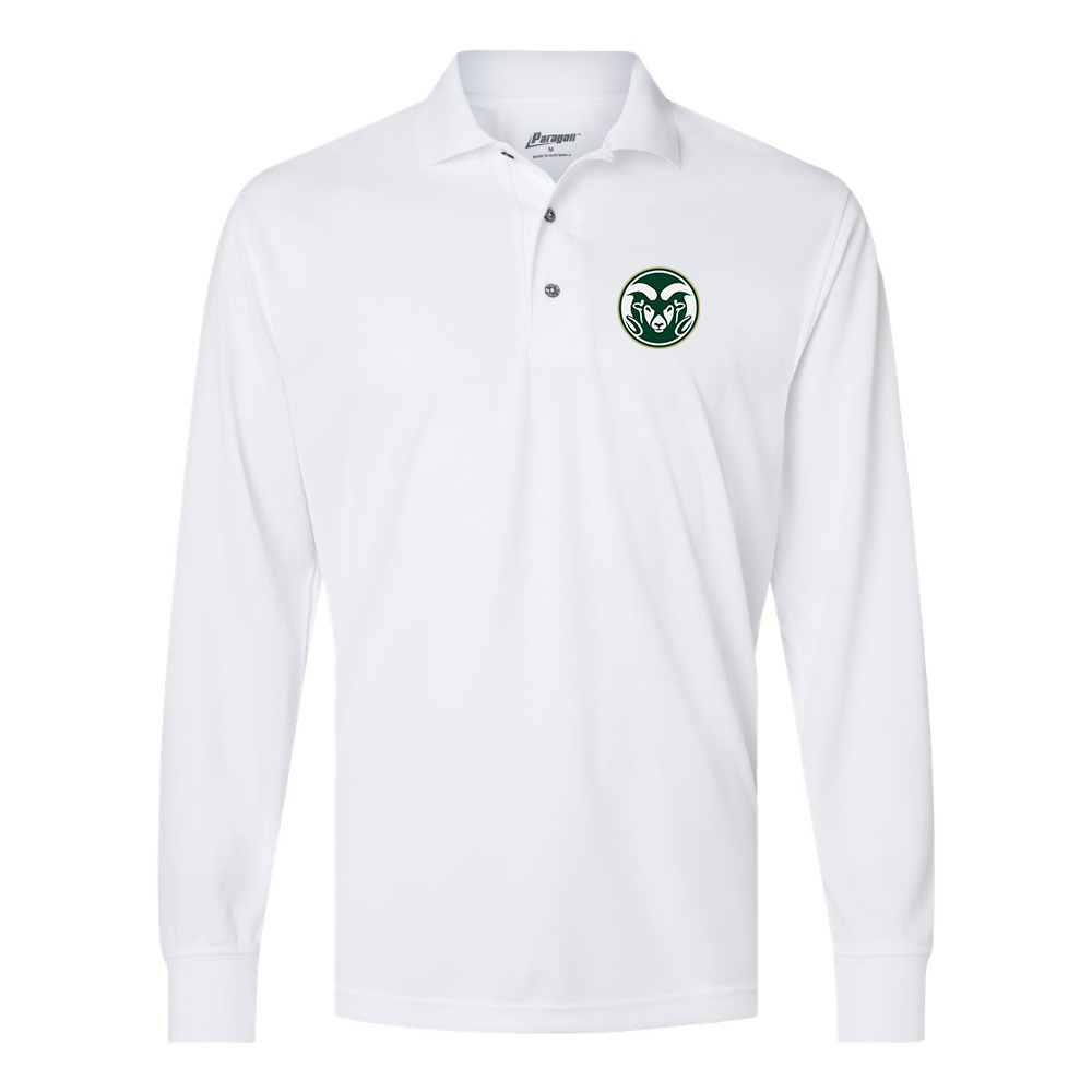 Men's Colorado State Rams Paragon Prescott Long Sleeve Polo