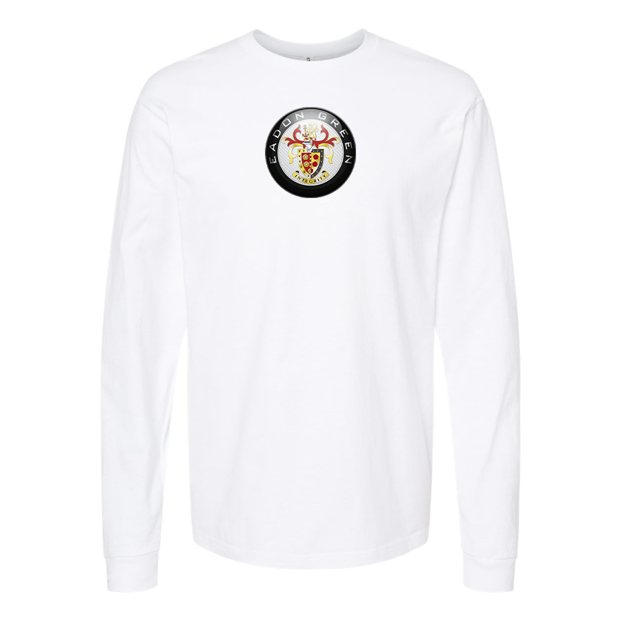 Men's Eadon Green Logo Cotton Long Sleeve T-Shirt
