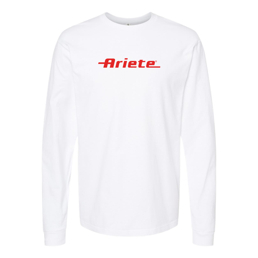 Men's Ariete Logo Cotton Long Sleeve T-Shirt