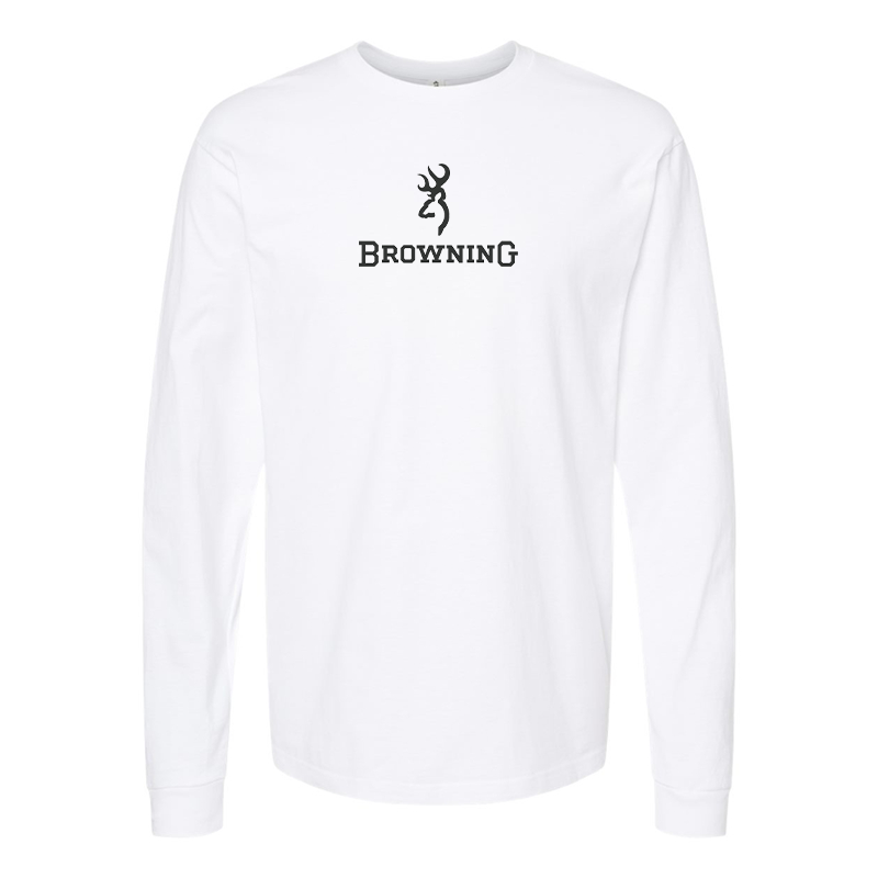 Men's Browning Logo Cotton Long Sleeve T-Shirt
