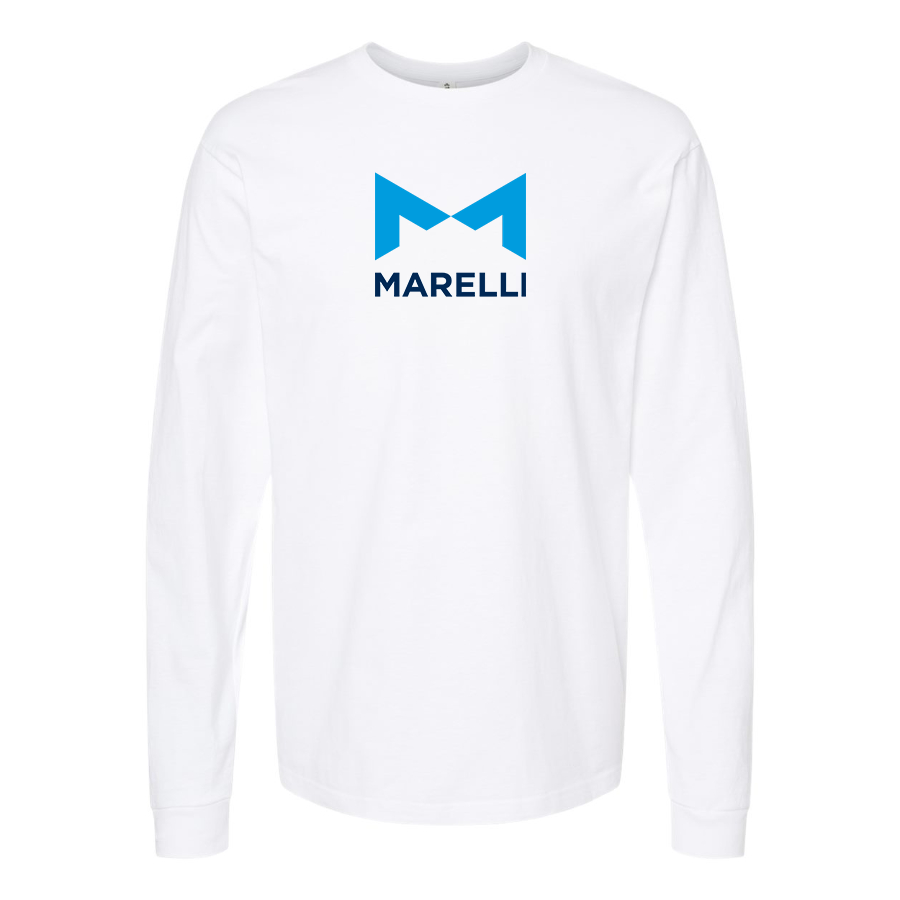Men's Magneti-Marelli Logo Cotton Long Sleeve T-Shirt