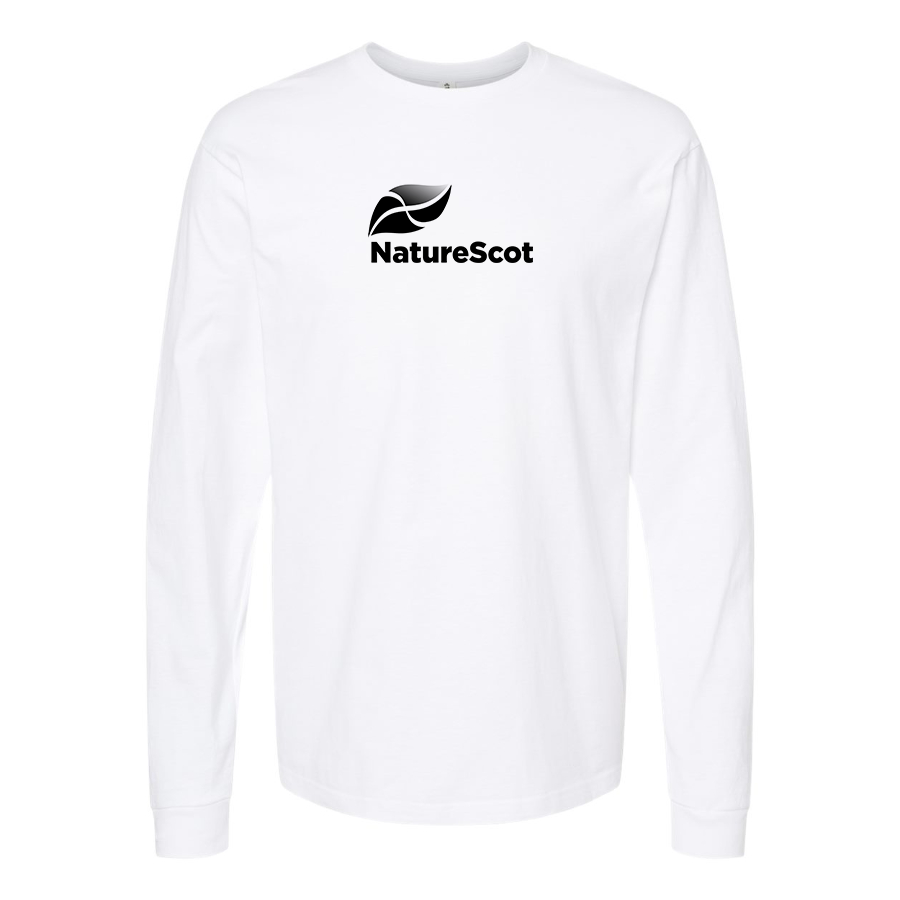 Men's Nature Scot Logo Cotton Long Sleeve T-Shirt