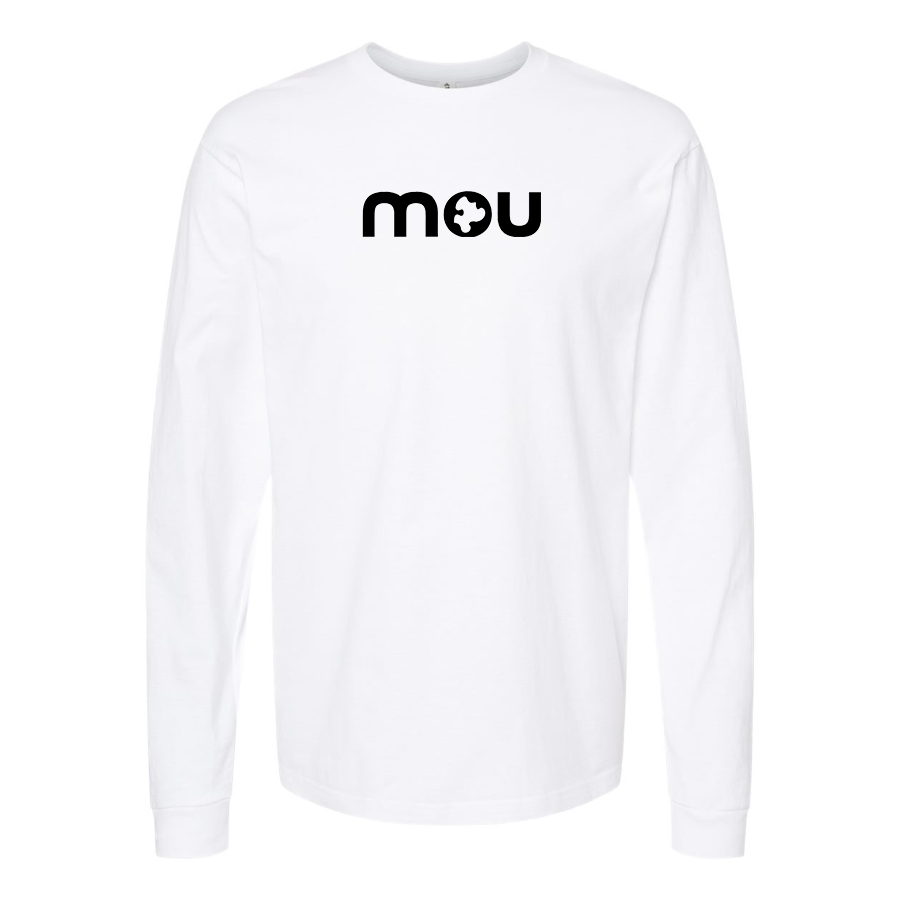 Men's Mou Logo Cotton Long Sleeve T-Shirt