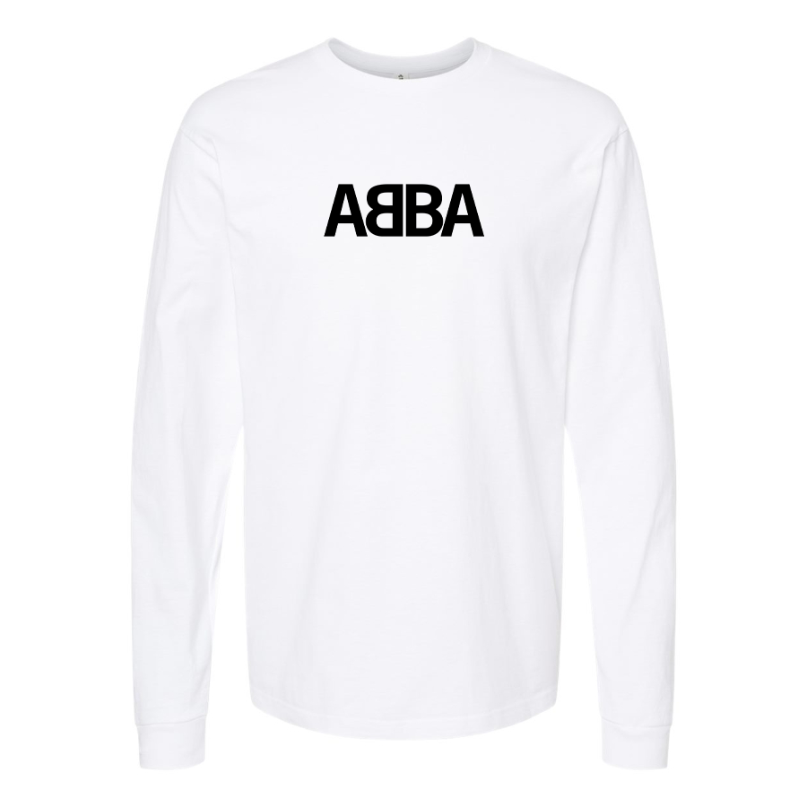 Men's Abba Logo Cotton Long Sleeve T-Shirt