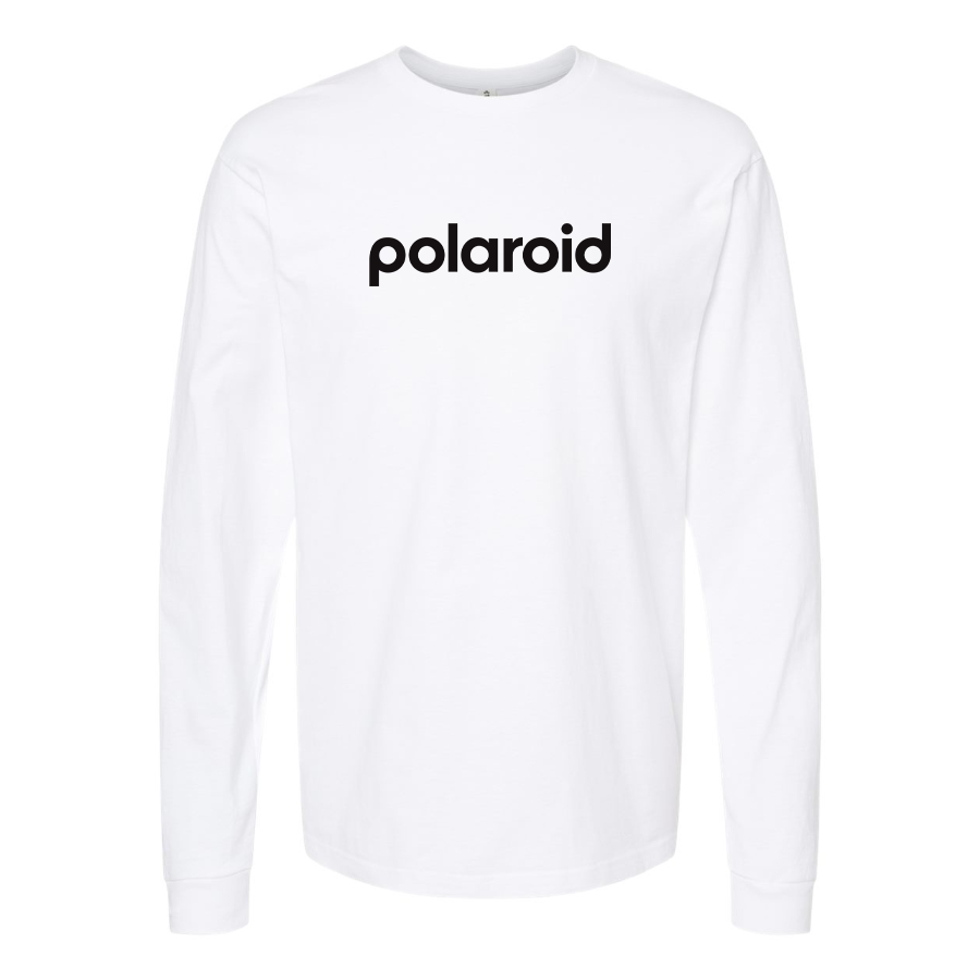 Men's Polaroid Logo Cotton Long Sleeve T-Shirt