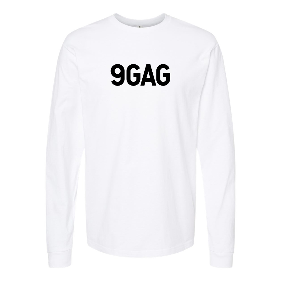 Men's 9gag Logo Cotton Long Sleeve T-Shirt
