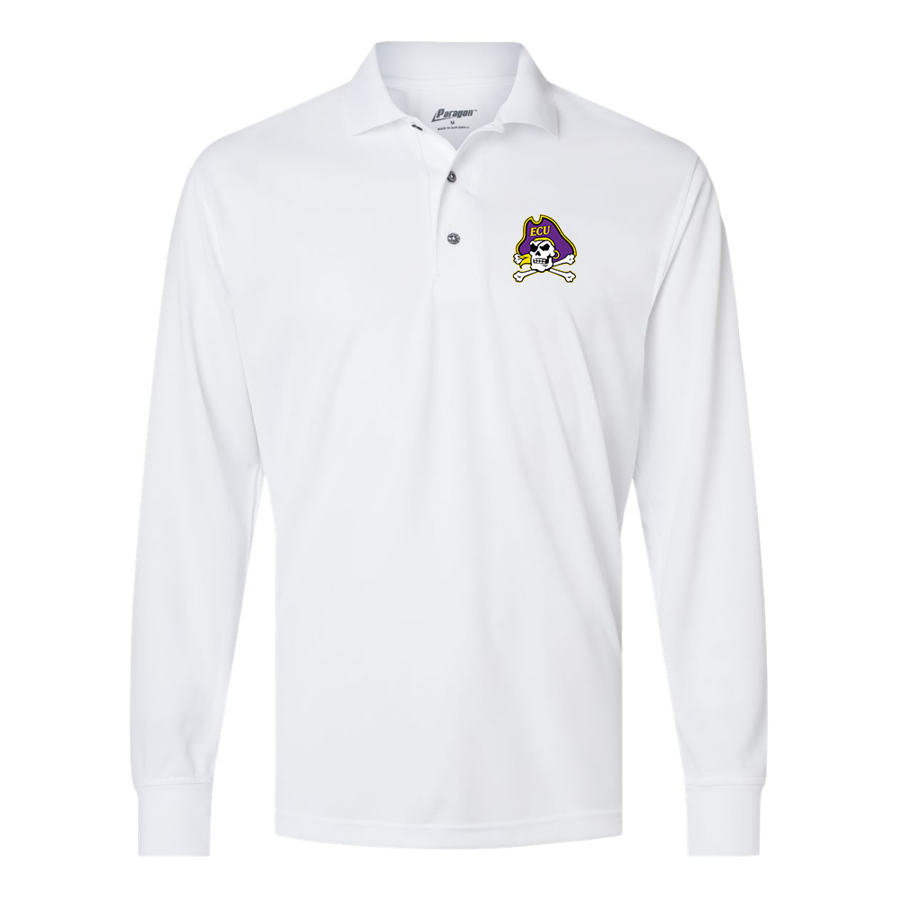 Men's East Carolina Pirates Paragon Prescott Long Sleeve Polo