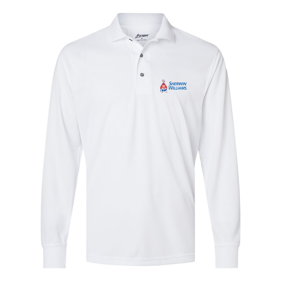 Men's Sherwin Williams Paragon Prescott Long Sleeve Polo