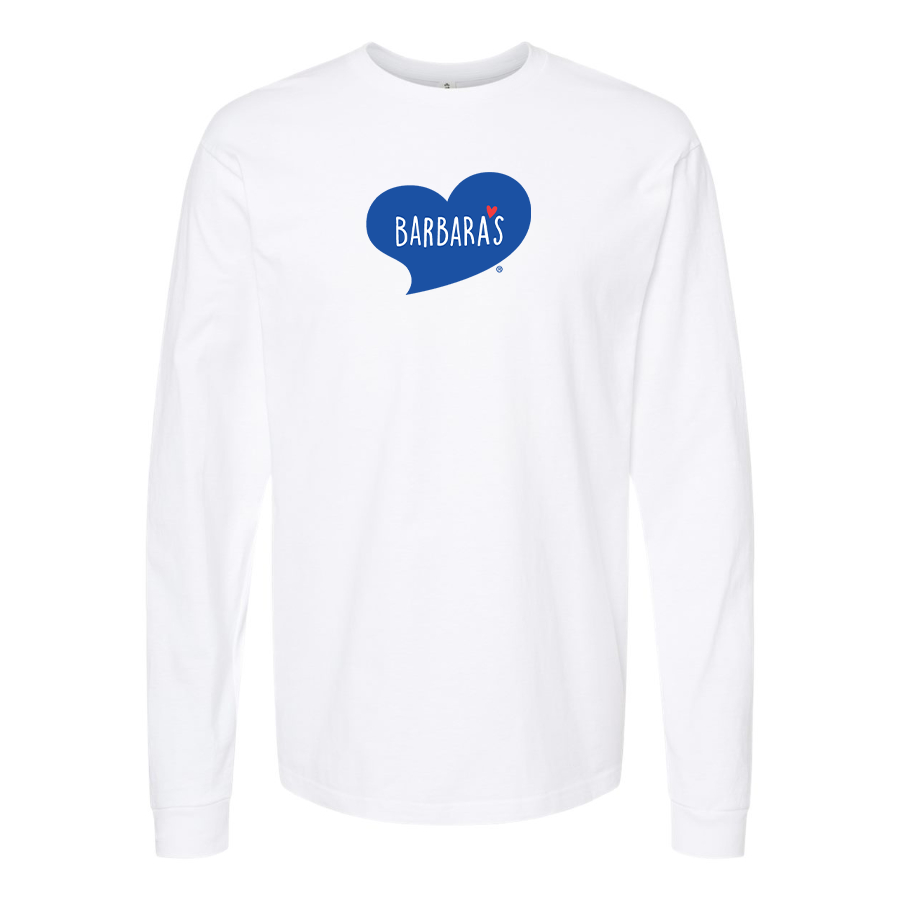 Men's Barbaras Logo Cotton Long Sleeve T-Shirt