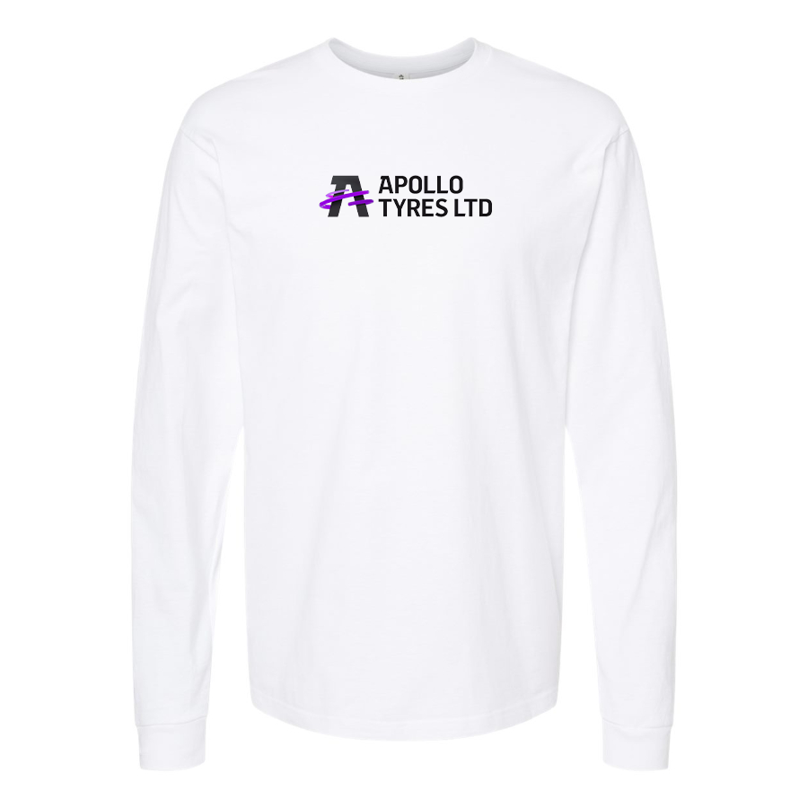 Men's Apollo Tyres Logo Cotton Long Sleeve T-Shirt