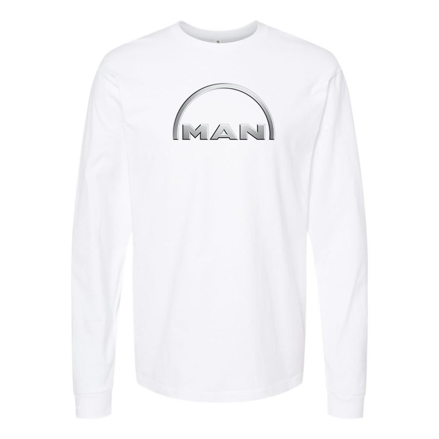Men's MAN Logo Cotton Long Sleeve T-Shirt