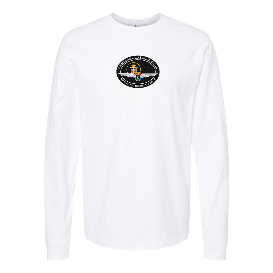 Men's Cadillac and Lasalle Club Logo Cotton Long Sleeve T-Shirt