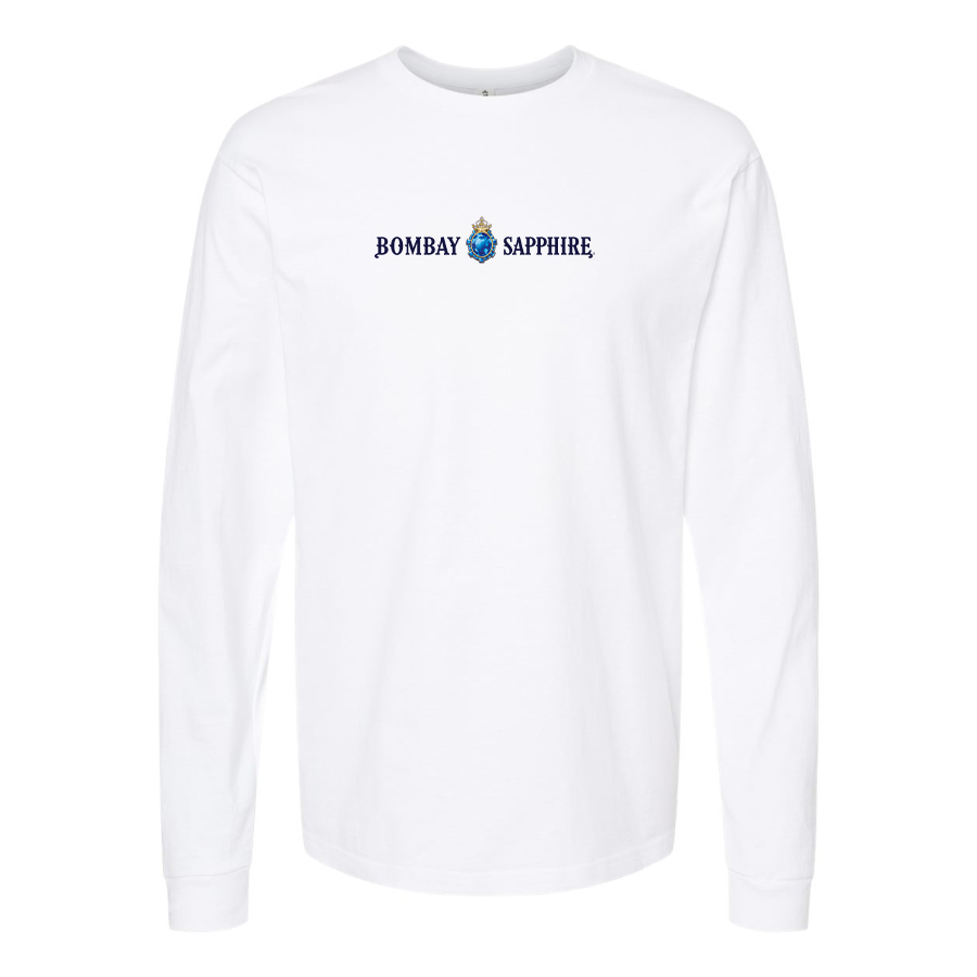 Men's Bombay Sapphire Logo Cotton Long Sleeve T-Shirt