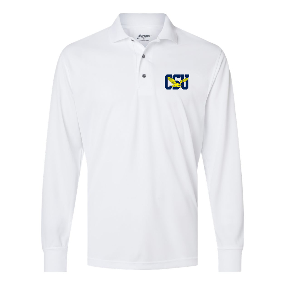 Men's Coppin State Eagles Paragon Prescott Long Sleeve Polo