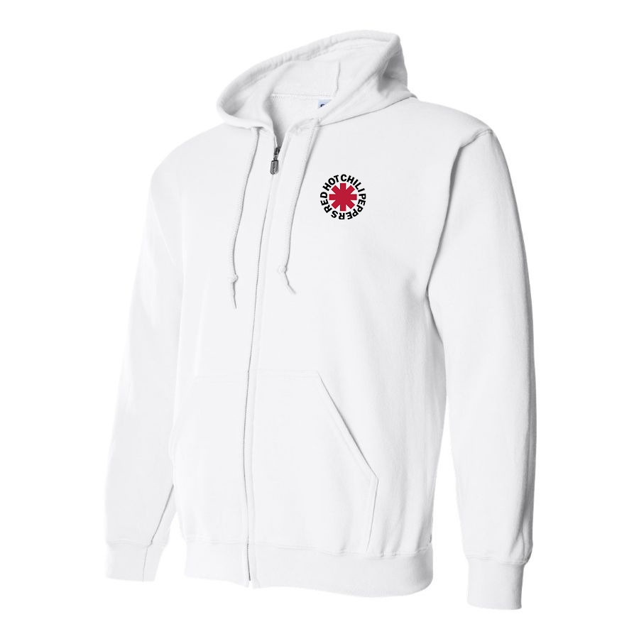 Men's Red Hot Chili Peppers Logo Zipper Hoodie