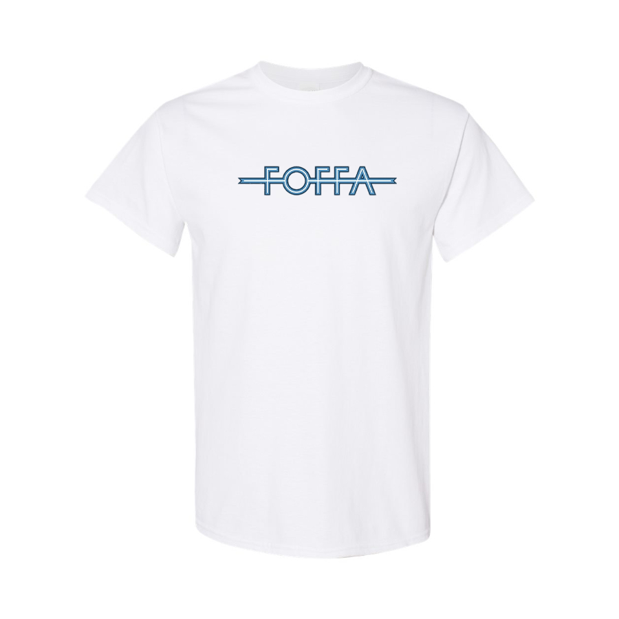 Men's Foffa Blue Logo Cotton T-Shirt