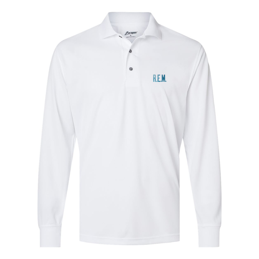 Men's R.E.M. Blue Paragon Prescott Long Sleeve Polo