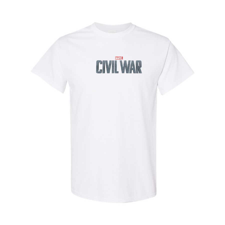 Men's Marvel Civil War Logo Cotton T-Shirt