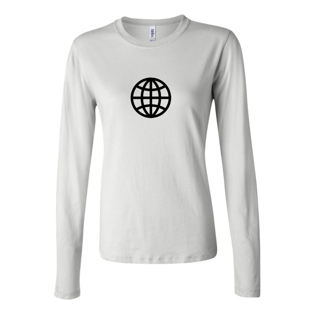 Internet Globe Jersey Long Sleeve Tee