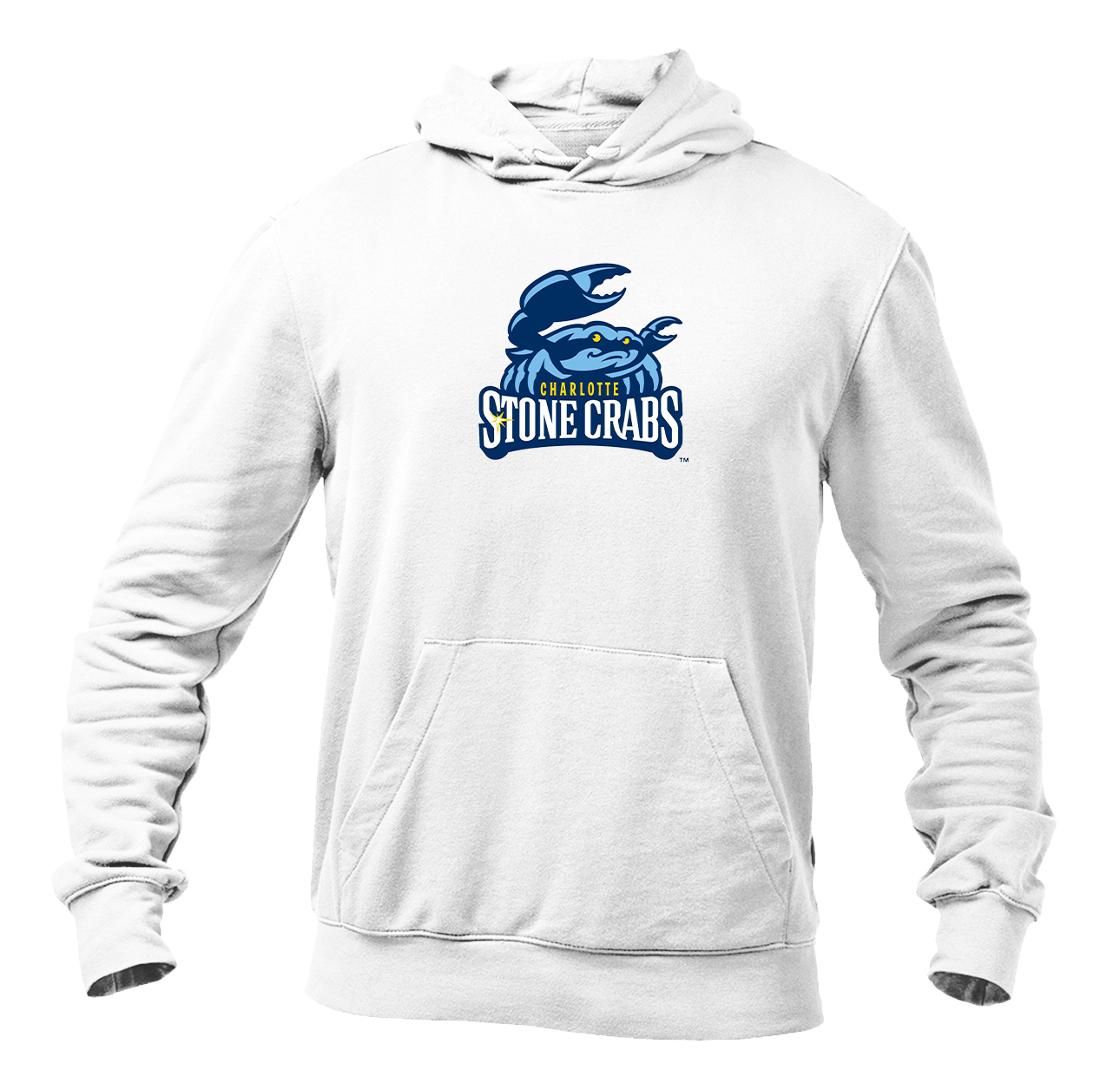Men's Charlotte Stone Crabs Logo Pullover Hoodie