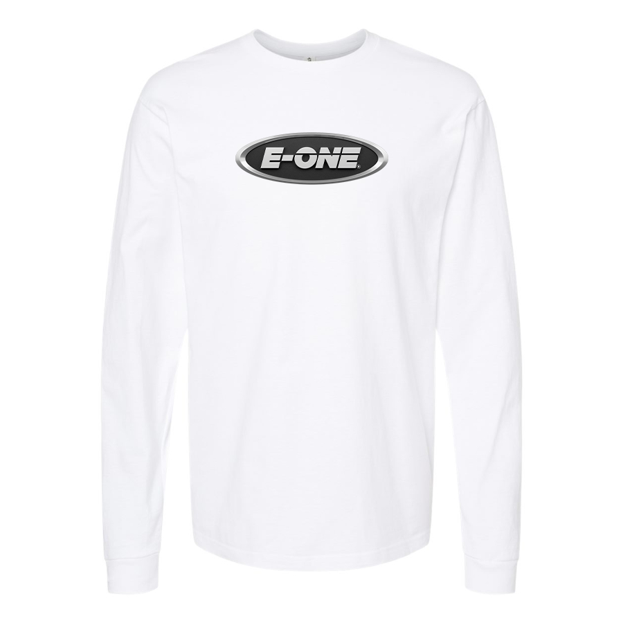 Men's E-One Logo Cotton Long Sleeve T-Shirt