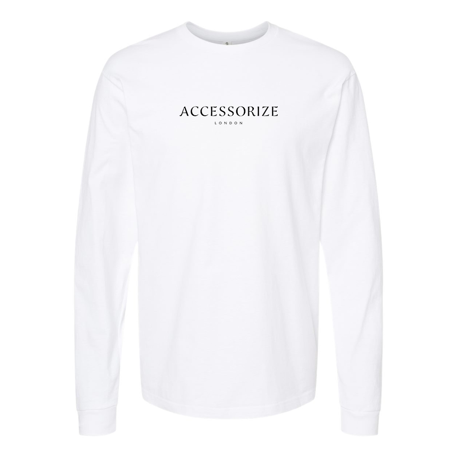 Men's Accessorize Logo Cotton Long Sleeve T-Shirt