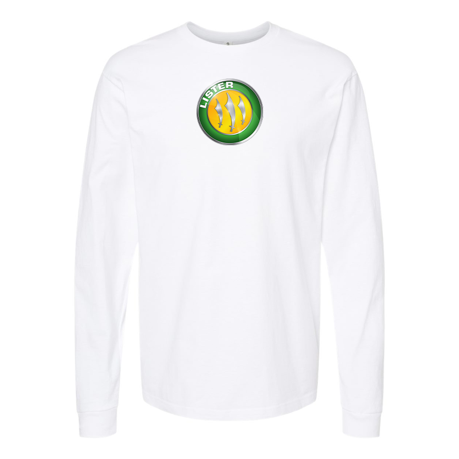 Men's Lister Motor Company Logo Cotton Long Sleeve T-Shirt